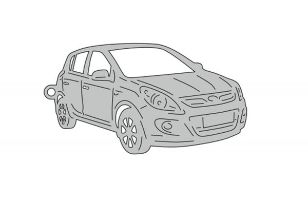 Car Keychain for Hyundai i20 I 2009-2014 (type 3D) - decoinfabric