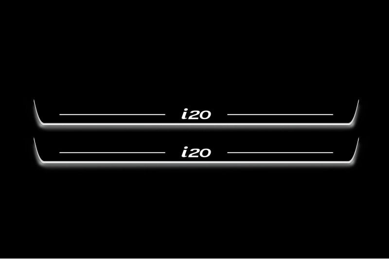 Hyundai i20 II 2014-2020 Auto Door Sill Plates With Logo i20