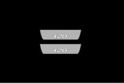 Hyundai i20 II 2014-2020 Auto Door Sill Plates With Logo i20 Hyundai Led Door Sills opdesign