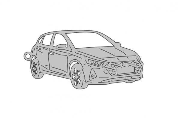 Car Keychain for Hyundai I20 III 2020+ (type 3D) - decoinfabric