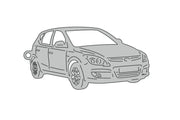 Car Keychain for Hyundai i30 I 5D 2007-2012 (type 3D) Keychains opdesign