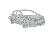 Car Keychain for Hyundai i30 II 5D 2012-2017 (type 3D) Keychains opdesign