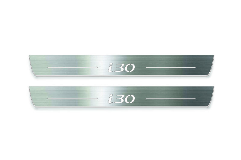Hyundai i30 III 2017+ LED Car Door Sill With Logo i30