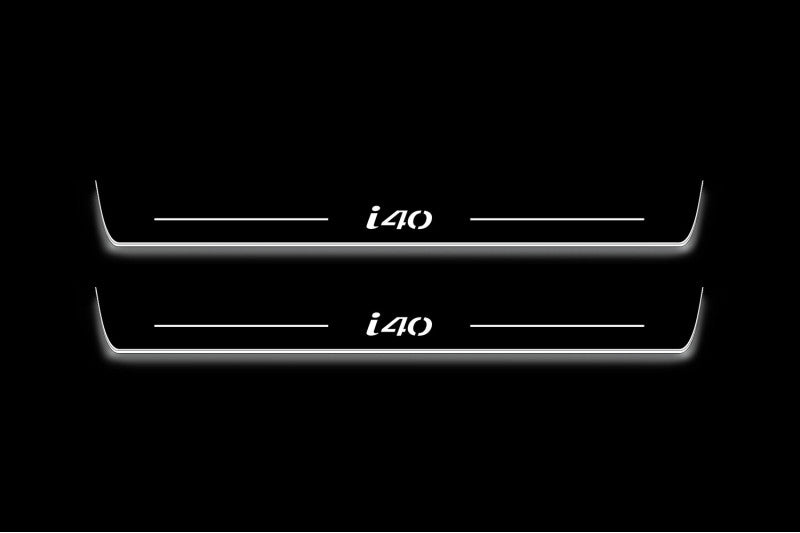 Hyundai i40 2012+ Led Sill Plates With Logo i40