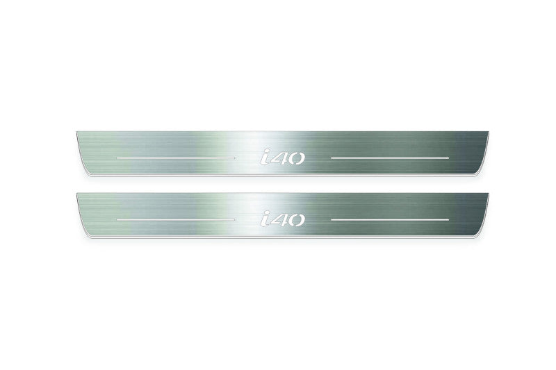 Hyundai i40 2012+ Led Sill Plates With Logo i40