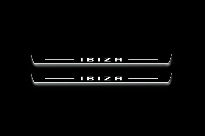 Seat Ibiza 2017+ Auto Door Sill Plates With Logo Ibiza