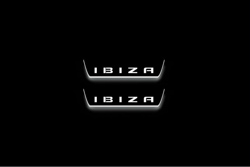 Seat Ibiza 2017+ Auto Door Sill Plates With Logo Ibiza