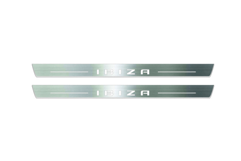 Seat Ibiza 2017+ Auto Door Sill Plates With Logo Ibiza