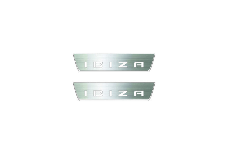 Seat Ibiza 2017+ Auto Door Sill Plates With Logo Ibiza