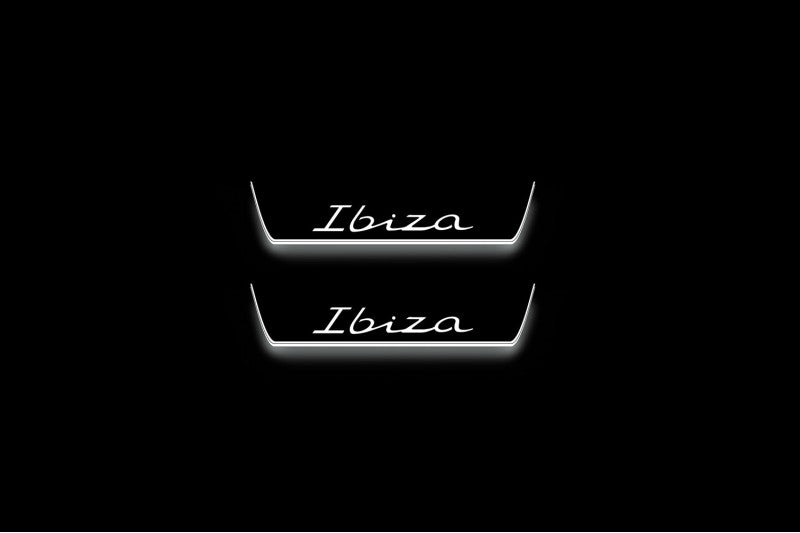 Seat Ibiza 2017+ Auto Door Sill Plates With Logo Ibiza (type 2)