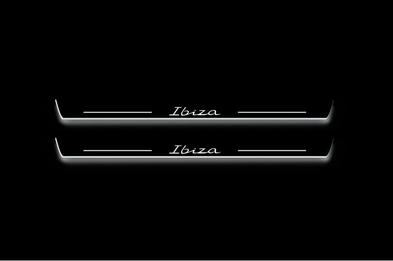 Seat Ibiza 2017+ Auto Door Sill Plates With Logo Ibiza (type 2)