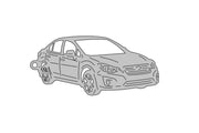 Car Keychain for Subaru Impreza IV 2011-2016 (type 3D) Keychains opdesign