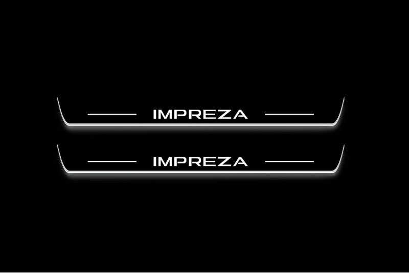 Impreza VI 2022+ LED Door Sills With Logo Impreza