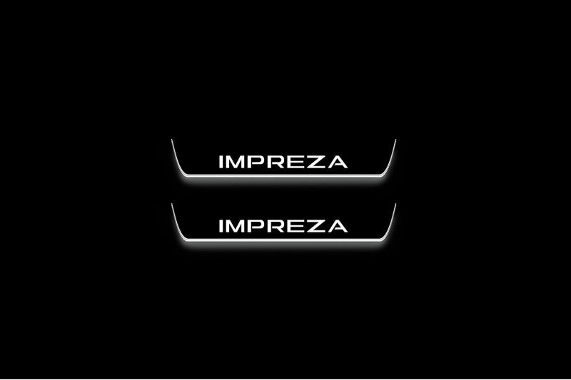Impreza VI 2022+ LED Door Sills With Logo Impreza