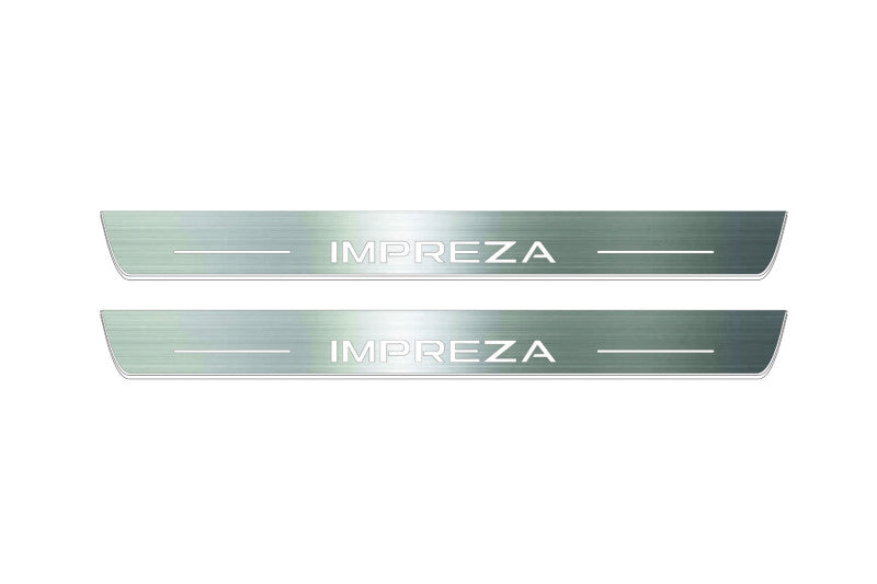Impreza VI 2022+ LED Door Sills With Logo Impreza
