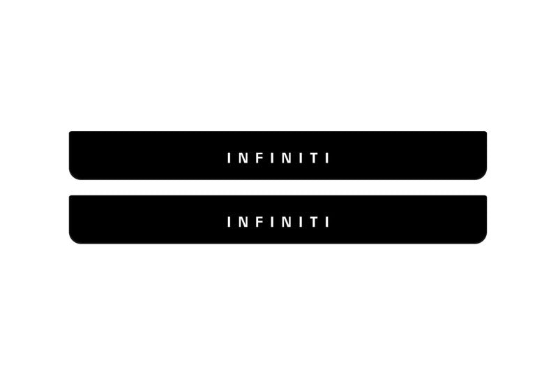 Infiniti QX80 II 2013-2024 Led Door Sill Pro With Logo Infiniti (Premium Painting)