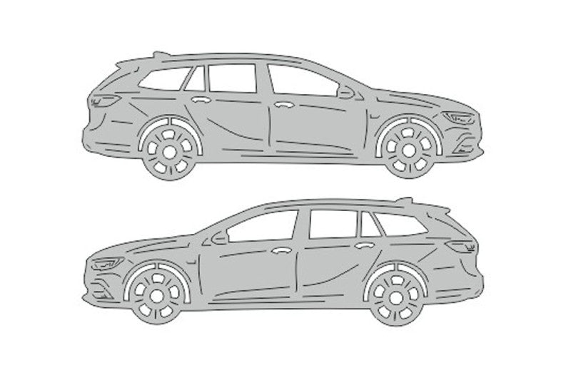 Vauxhall Insignia II Tourer (2017+) Floor Mat Emblem Set – Stainless Steel Badges Car Mats Badges Decoin