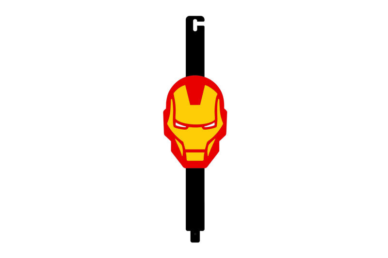 Car Show Stainless Steel Hood Prop with Ironman (type 1) Logo Car Show Stainless Steel Hood Prop decoinfabric