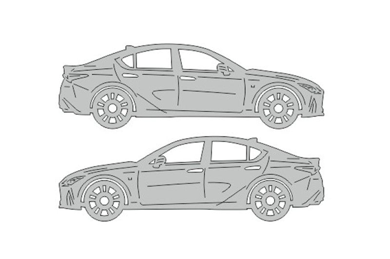 Lexus IS IV (2020+) Floor Mat Emblem Set – Stainless Steel Badges Car Mats Badges Decoin