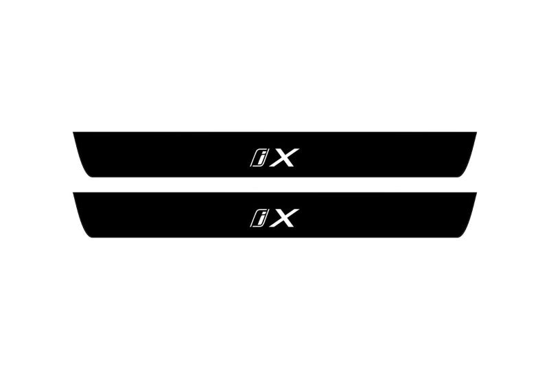 BMW iX 2021+ Led Door Sill Pro With Logo iX (Premium Painting) BMW Led Door Sills PRO opdesign