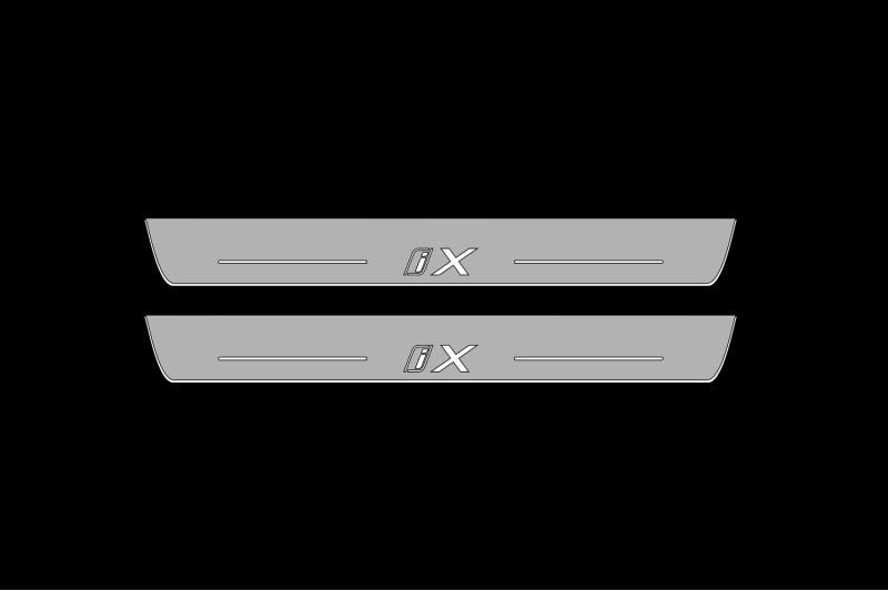 BMW iX 2021+ LED Door Sills PRO With iX Logo BMW Led Door Sills opdesign