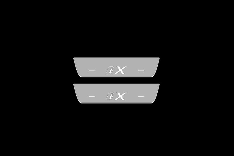 BMW iX 2021+ LED Door Sills PRO With iX Logo BMW Led Door Sills opdesign