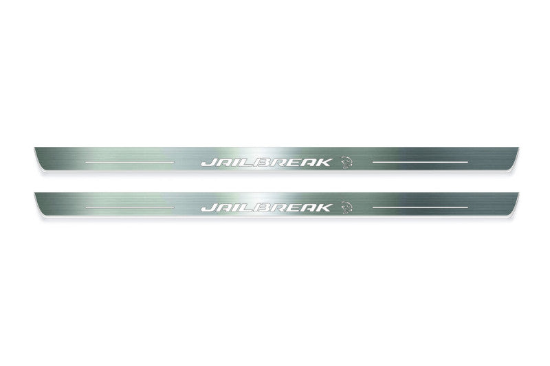 Dodge Challenger 2008+ LED Door Sills PRO With Jailbreak Hellcat Logo