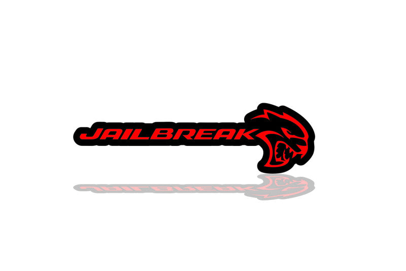 Dodge Emblem & Badges set with Jailbreak Hellcat logo Dodge emblems decoinfabric BLACK RED