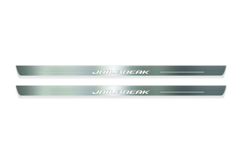 Dodge Challenger 2008+ LED Door Sills PRO With Jailbreak Logo