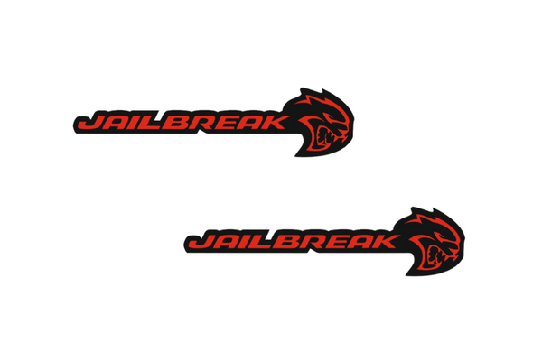 DODGE emblem for fenders with Jailbreak Hellcat logo - decoinfabric