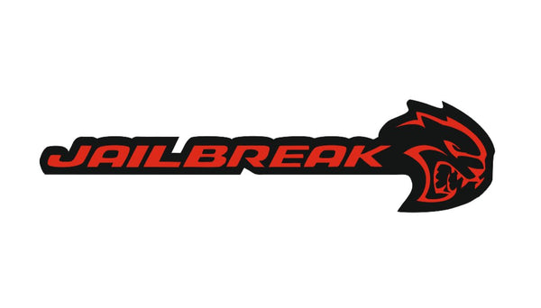 DODGE Radiator grille emblem with Jailbreak Hellcat logo - decoinfabric