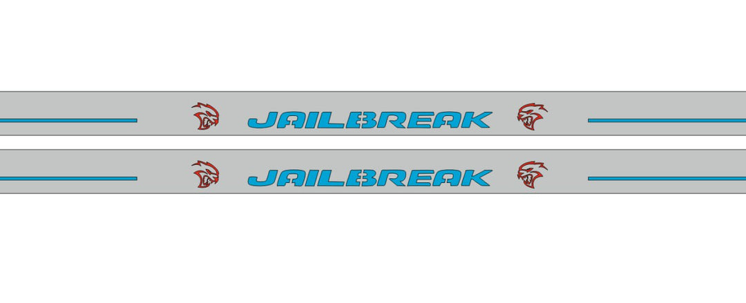 Dodge Challenger 2008+ LED Door Sills PRO With Jailbreak Logo (type 4) Dodge Led Door Sills opdesign