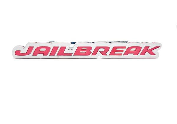 Dodge Stainless Steel tailgate trunk rear emblem with Jailbreake logo