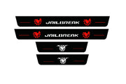 Dodge Charger 2011+ Door Sill Led Plate With JAILBREAK SKULL Logo (type 2) Dodge Led Door Sills opdesign