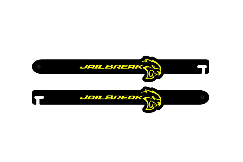 Custom Car Show Door Props Jailbreak Hellcat Logo Stainless Steel
