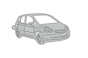 Car Keychain for Honda Jazz II 2002-2008 (type 3D) Keychains opdesign