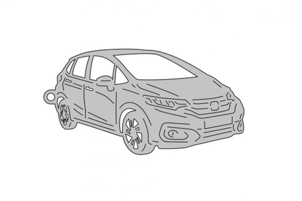 Car Keychain for Honda Jazz IV 2013-2020 (type 3D) - decoinfabric