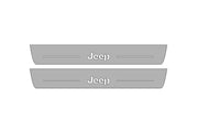 Jeep Grand Cherokee V 2021+ Door Sill Led Plate With Jeep Logo Jeep Led Door Sills opdesign
