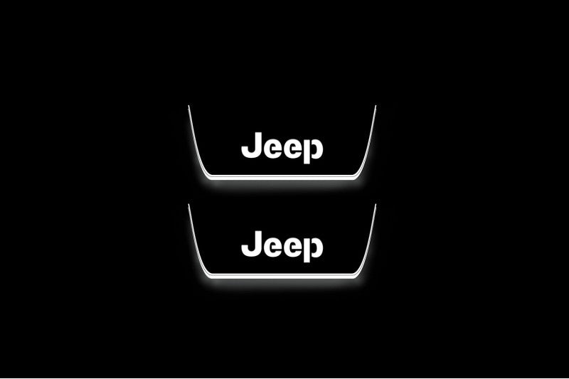 Jeep Grand Cherokee V 2021+ Door Sill Led Plate With Jeep Logo