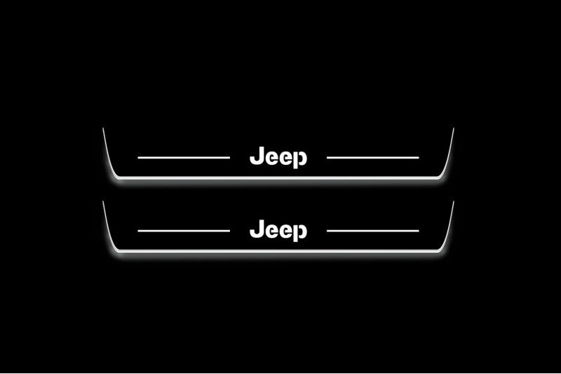 Jeep Grand Cherokee V 2021+ Door Sill Led Plate With Jeep Logo