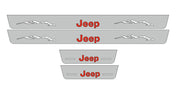 Jeep Wrangler JK 2006-2018 Door Sill Led Plate With Jeep Logo Jeep Led Door Sills opdesign