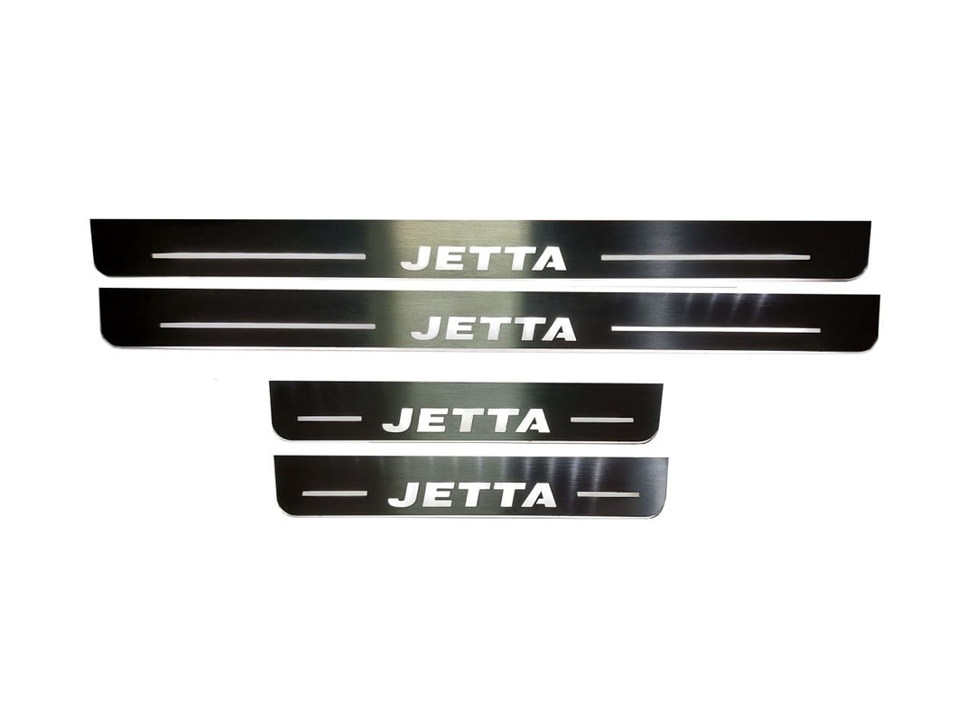 Volkswagen Jetta VI 2010-2018 Door Sill Protectors With Logo Jetta Volkswagen Led Door Sills opdesign