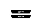 Volkswagen Jetta VI 2010-2018 Led Door Sill Pro With Logo Jetta (Premium Painting) Volkswagen Led Door Sills PRO opdesign
