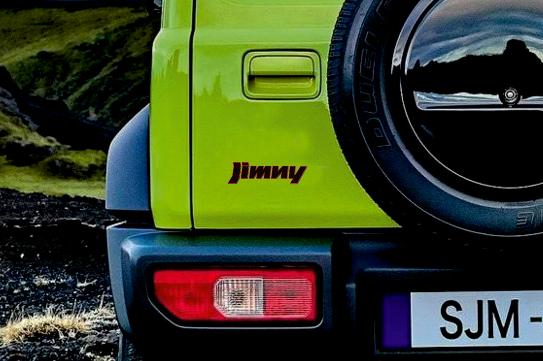 Suzuki tailgate trunk rear 3D emblem with Jimny logo (type MIXT) suzuki emblems decoinfabric