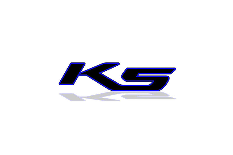 KIA tailgate trunk rear 3D emblem with K5 logo (type MIXT) Var. 2 KIA emblems decoinfabric