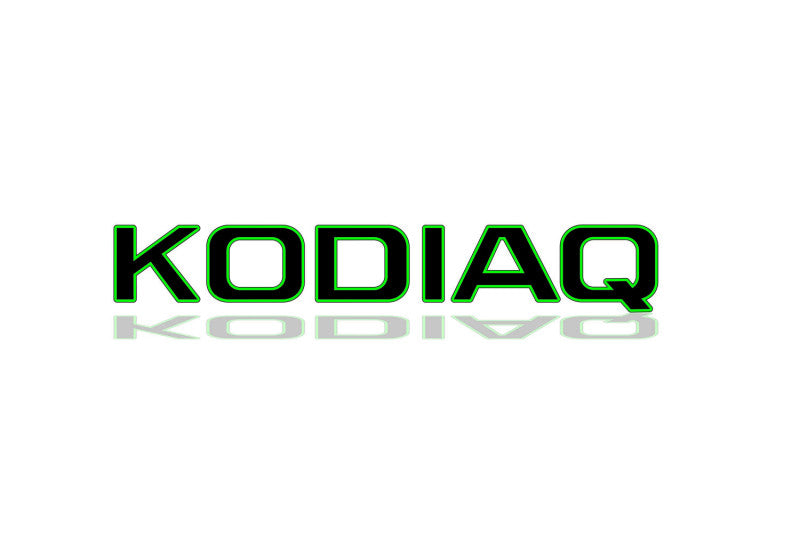 Skoda tailgate trunk rear 3D emblem with Kodiaq logo for Kodiaq I 2016-2023 (type MIXT)