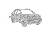 Car Keychain for Renault Koleos I 2008-2016 (type 3D) Keychains opdesign
