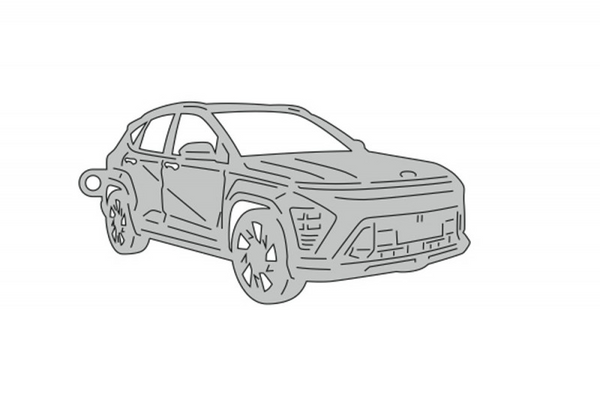 Car Keychain for Hyundai Kona II 2022+ (type 3D)