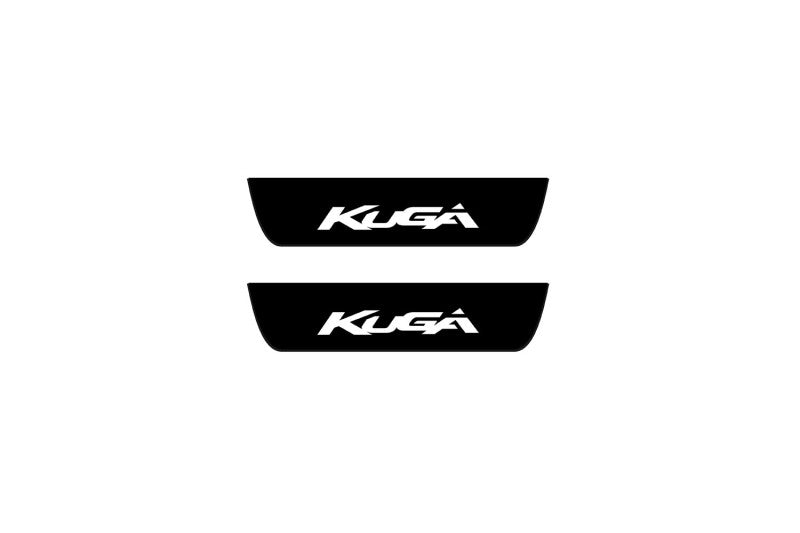 Ford Kuga II 2013-2020 Led Door Sill Pro With Logo Kuga (Premium Painting) Ford Led Door Sills PRO opdesign