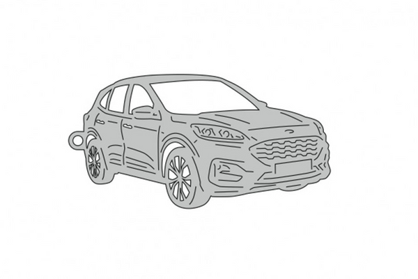 Car Keychain for Ford Escape IV 2020+ (type 3D)